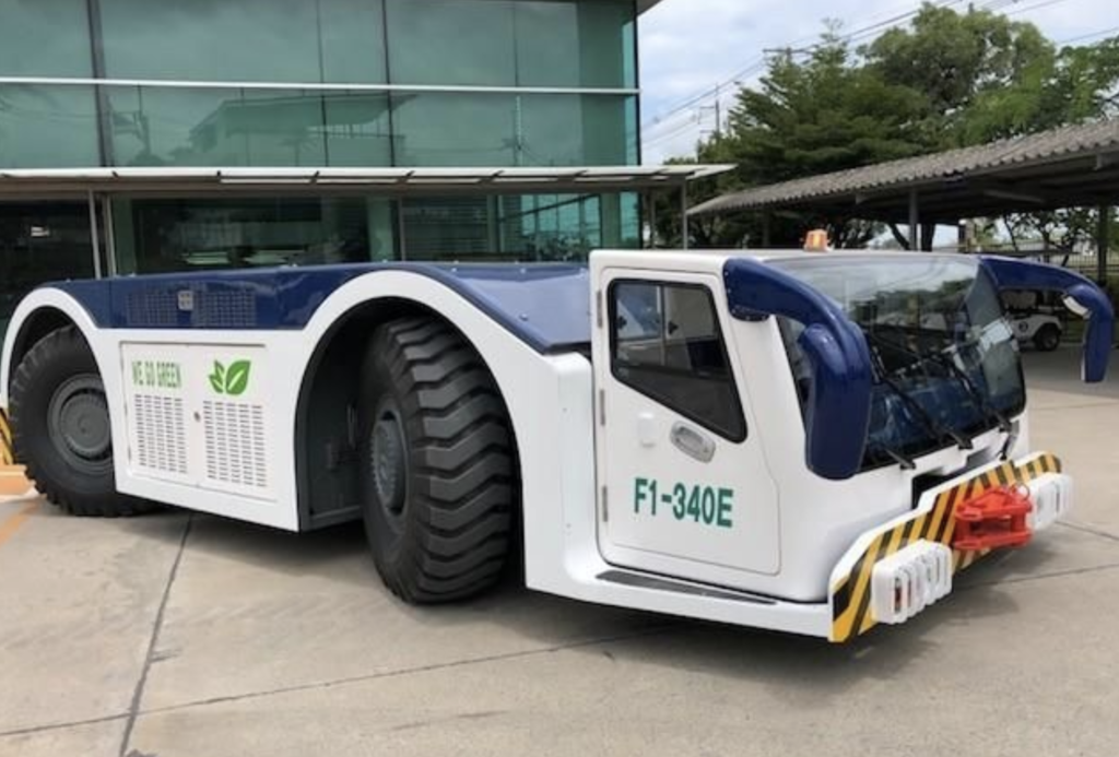 Electric aircraft pushback tractor trialled at major airport