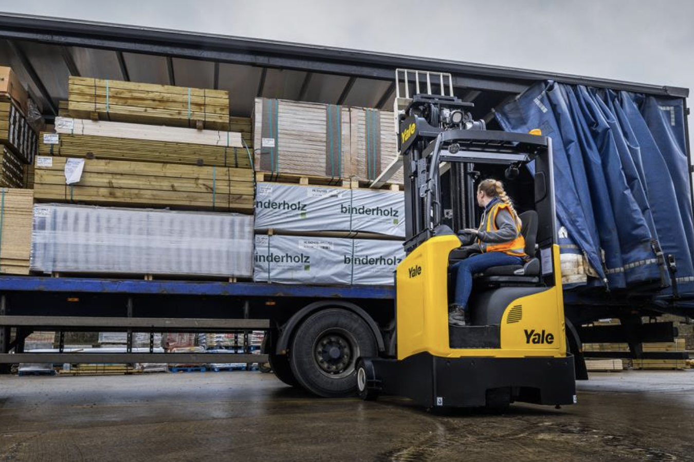 Yale launches new outdoor reach truck for logistics support